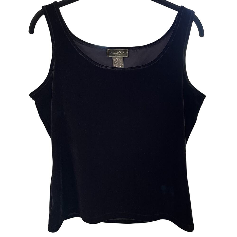 Eddie Bauer Velvet Stretch Tank Top Sz P-Med, Summer Evening, Party, Cocktails